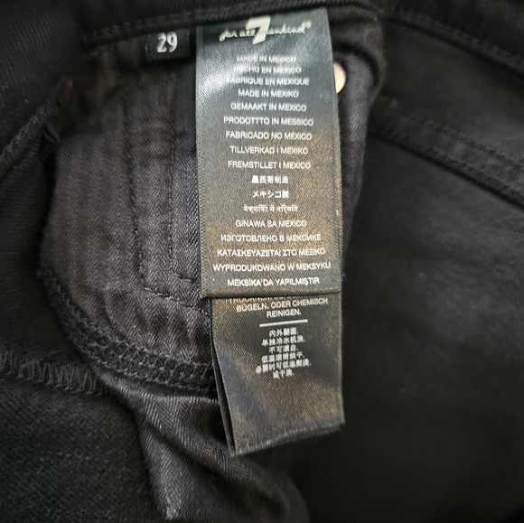 7 for all mankind high waist cropped straight size 29 - Picture 5 of 8